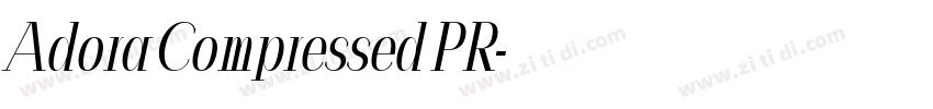 Adora Compressed PR字体转换